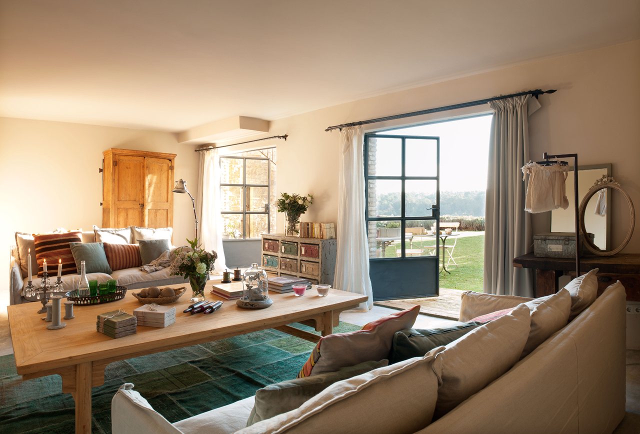 Ideas para la decorar el salón y llenarlo de vida, vía ELMueble