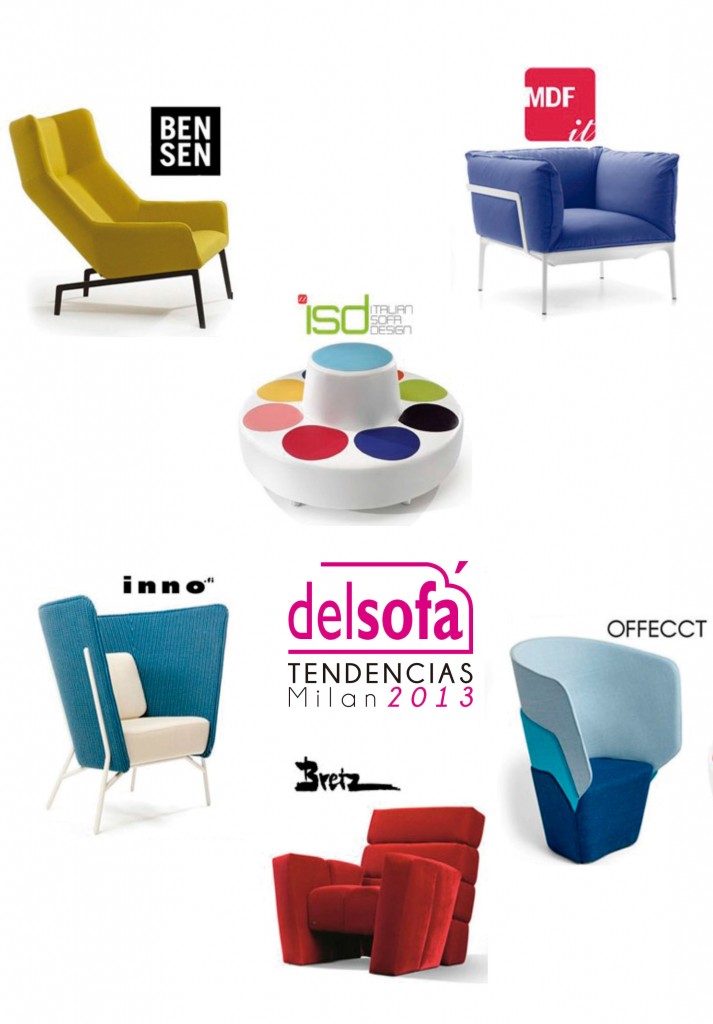 sillones de colores tendencia 2014