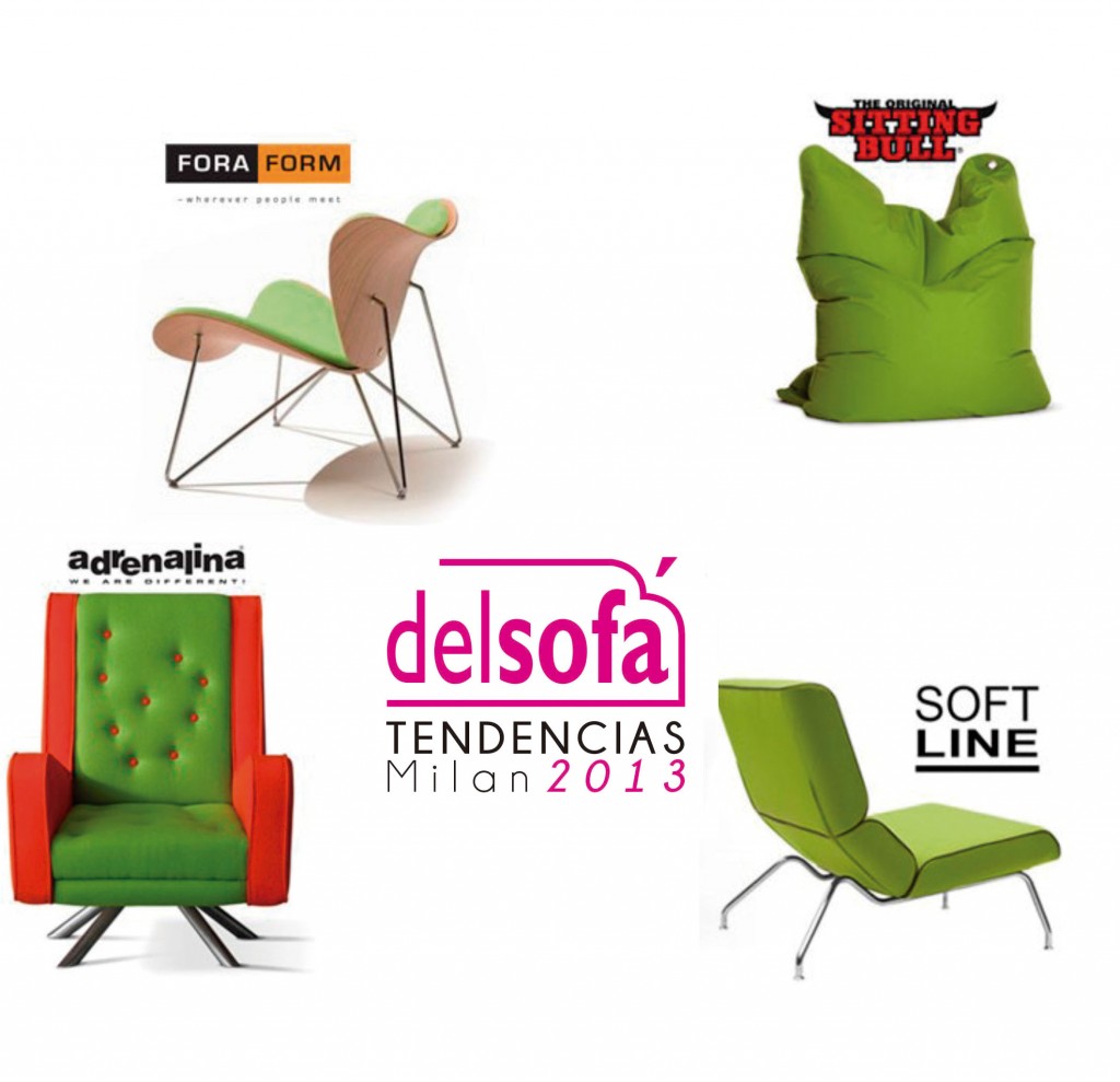 sillones verdes tendencia 2014