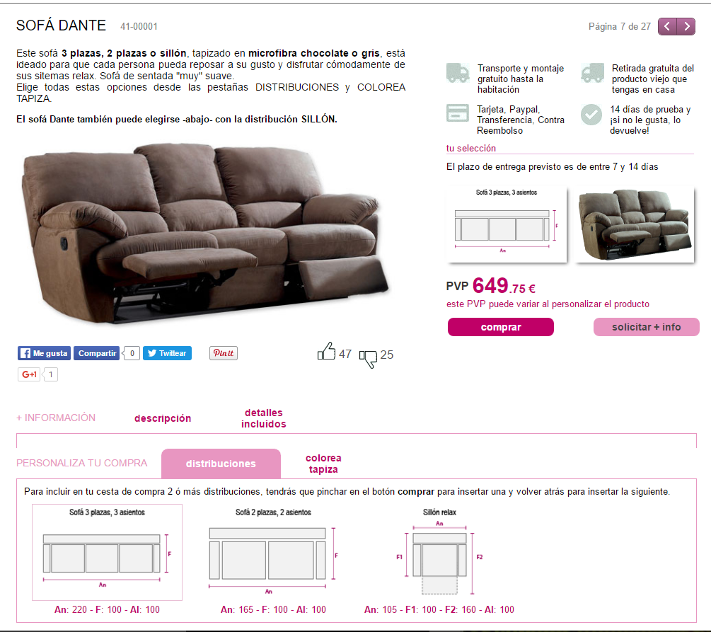 tipos de sofas